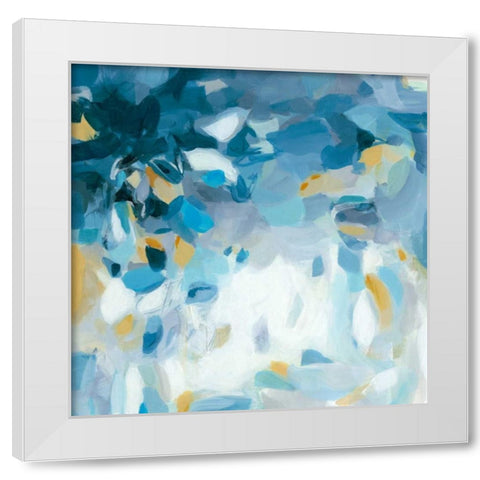 Summer Blues White Modern Wood Framed Art Print by Long, Christina