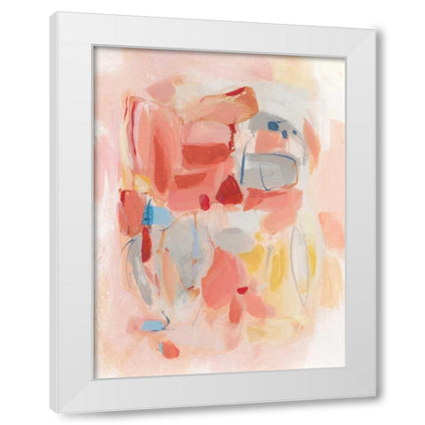 Red Wine White Modern Wood Framed Art Print by Long, Christina