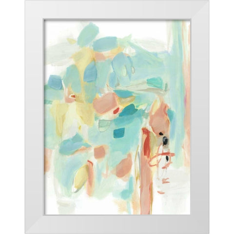 Delicate Whispers White Modern Wood Framed Art Print by Long, Christina