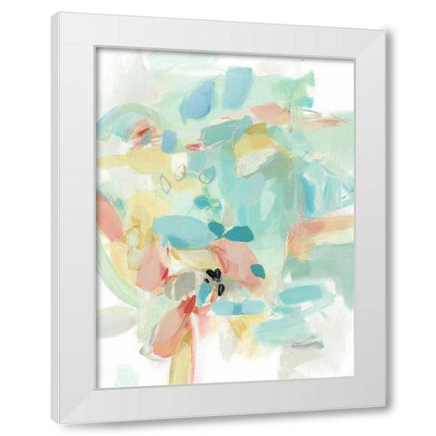 Pocket full of Roses White Modern Wood Framed Art Print by Long, Christina