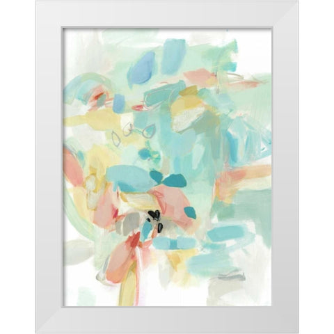 Pocket full of Roses White Modern Wood Framed Art Print by Long, Christina