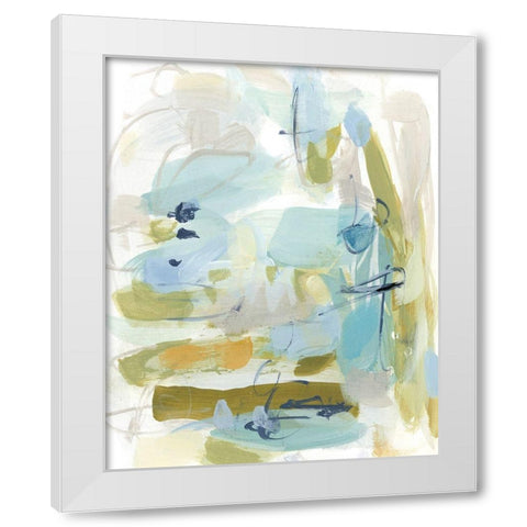 Reflecting White Modern Wood Framed Art Print by Long, Christina