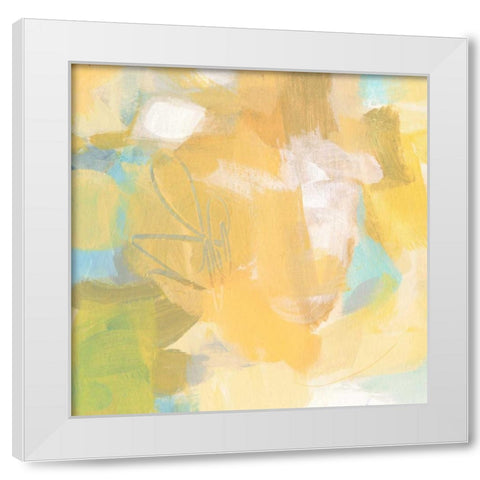 July Calling White Modern Wood Framed Art Print by Long, Christina