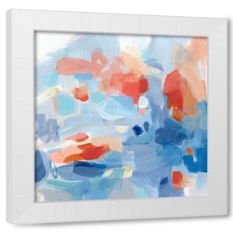 Monday White Modern Wood Framed Art Print by Long, Christina