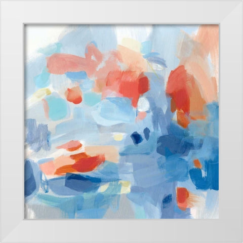 Monday White Modern Wood Framed Art Print by Long, Christina