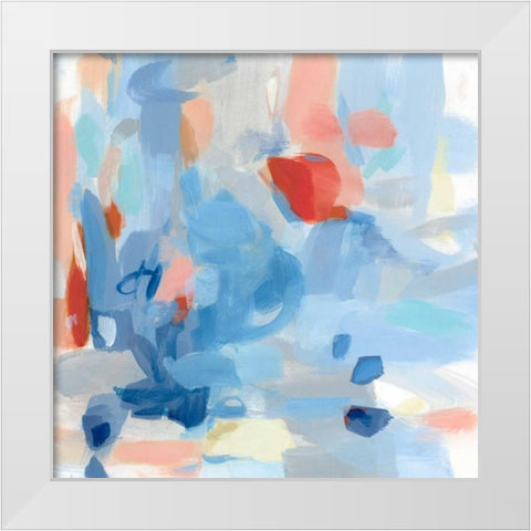 Tuesday White Modern Wood Framed Art Print by Long, Christina