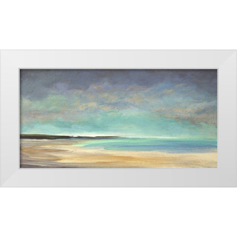 Shoreline IV White Modern Wood Framed Art Print by Finch, Sheila