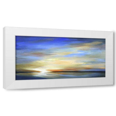 April Sky II White Modern Wood Framed Art Print by Finch, Sheila