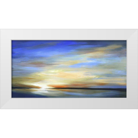 April Sky II White Modern Wood Framed Art Print by Finch, Sheila