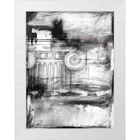 Interference I White Modern Wood Framed Art Print by Harper, Ethan