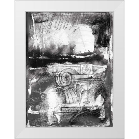 Interference II White Modern Wood Framed Art Print by Harper, Ethan