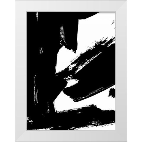 Dynamic Expression I White Modern Wood Framed Art Print by Harper, Ethan