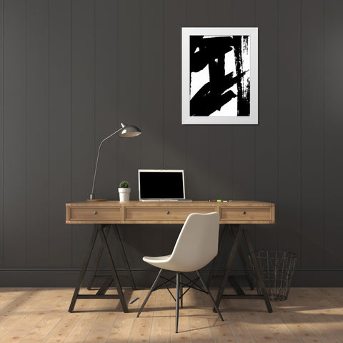 Dynamic Expression II White Modern Wood Framed Art Print by Harper, Ethan