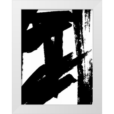 Dynamic Expression II White Modern Wood Framed Art Print by Harper, Ethan