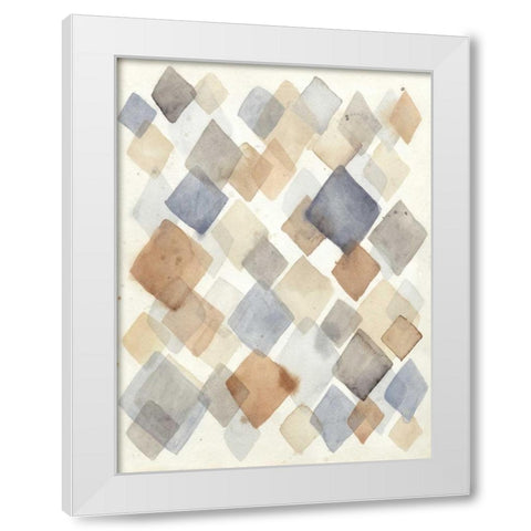 Parallel II White Modern Wood Framed Art Print by Meagher, Megan
