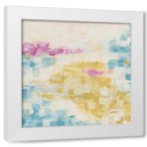 Surface Impression II White Modern Wood Framed Art Print by Vess, June Erica
