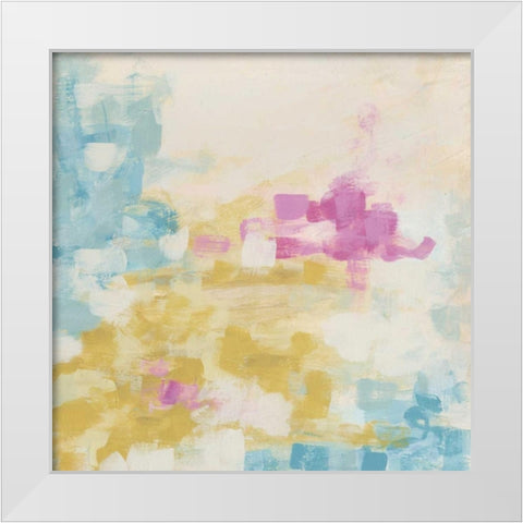 Surface Impression IV White Modern Wood Framed Art Print by Vess, June Erica