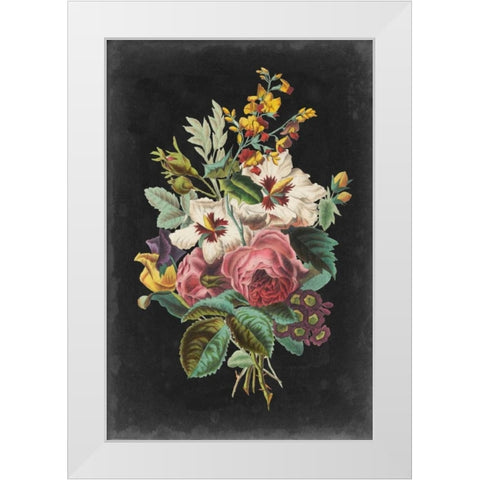 Rose Bouquet I White Modern Wood Framed Art Print by Vision Studio