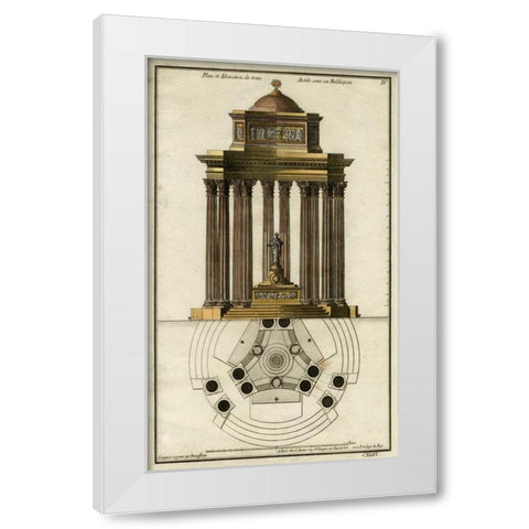 Deneufforge Architecture I White Modern Wood Framed Art Print by Deneufforge