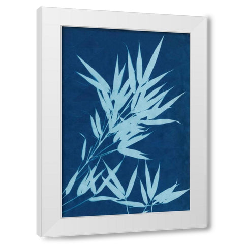 Cyanotype No.1 White Modern Wood Framed Art Print by Stramel, Renee W.