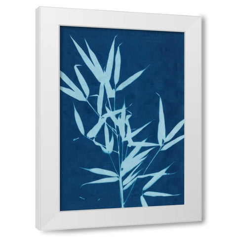 Cyanotype No.2 White Modern Wood Framed Art Print by Stramel, Renee W.