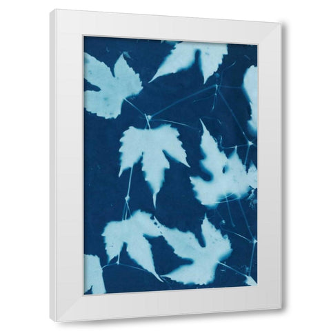 Cyanotype No.10 White Modern Wood Framed Art Print by Stramel, Renee W.
