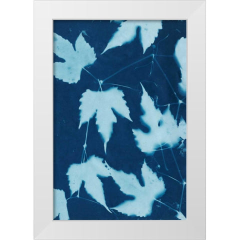 Cyanotype No.10 White Modern Wood Framed Art Print by Stramel, Renee W.