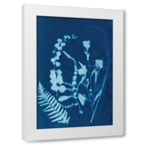 Cyanotype No.16 White Modern Wood Framed Art Print by Guthrie, Jenna