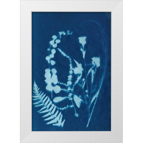 Cyanotype No.16 White Modern Wood Framed Art Print by Guthrie, Jenna