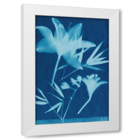 Cyanotype No.18 White Modern Wood Framed Art Print by Guthrie, Jenna
