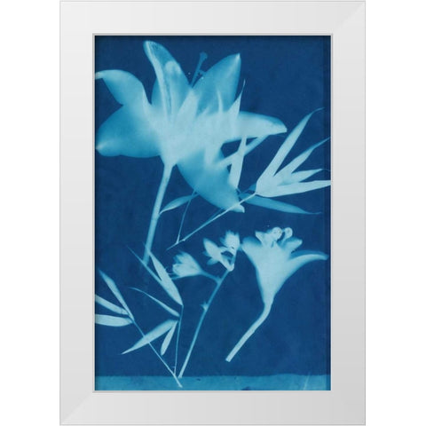 Cyanotype No.18 White Modern Wood Framed Art Print by Guthrie, Jenna