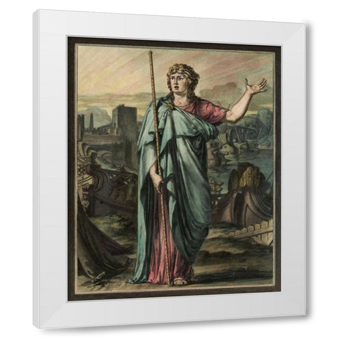Theatrical Costumes III White Modern Wood Framed Art Print by Chery, M.