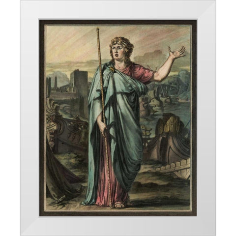 Theatrical Costumes III White Modern Wood Framed Art Print by Chery, M.