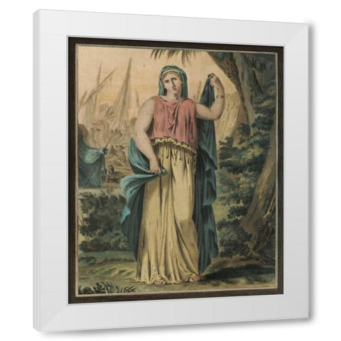 Theatrical Costumes IV White Modern Wood Framed Art Print by Chery, M.