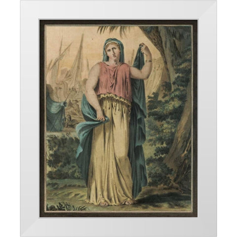 Theatrical Costumes IV White Modern Wood Framed Art Print by Chery, M.