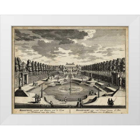 Views of Amsterdam IV White Modern Wood Framed Art Print by Visher, Nicolaus
