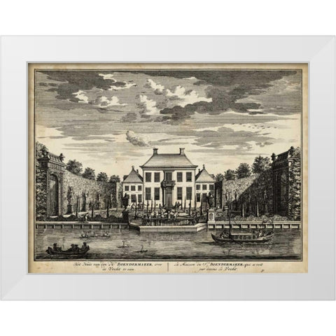 Views of Amsterdam V White Modern Wood Framed Art Print by Visher, Nicolaus