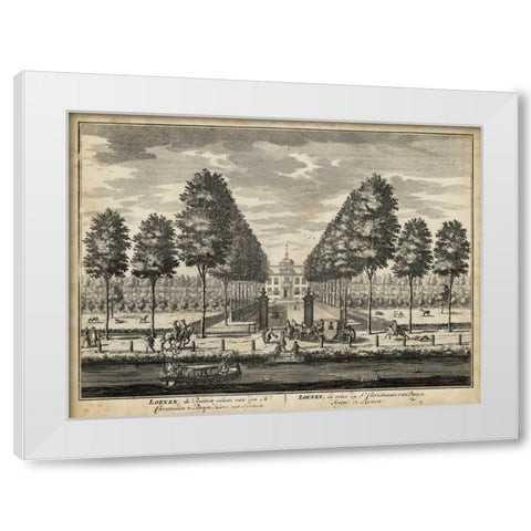 Views of Amsterdam VIII White Modern Wood Framed Art Print by Visher, Nicolaus