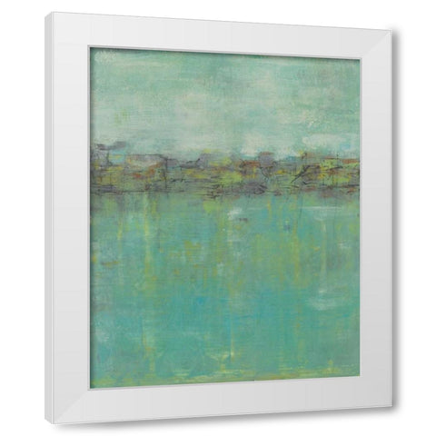 Horizon Line Abstraction II White Modern Wood Framed Art Print by Goldberger, Jennifer