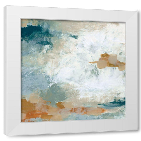 Lake Effect I White Modern Wood Framed Art Print by Vess, June Erica