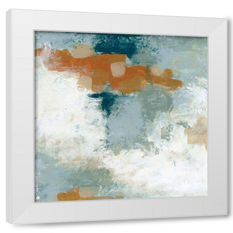 Lake Effect II White Modern Wood Framed Art Print by Vess, June Erica