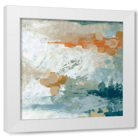 Lake Effect IV White Modern Wood Framed Art Print by Vess, June Erica