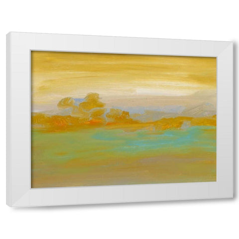 Ambient II White Modern Wood Framed Art Print by Gordon, Sharon