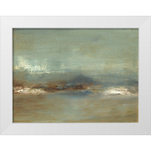 Inlet I White Modern Wood Framed Art Print by Gordon, Sharon