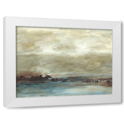 Inlet III White Modern Wood Framed Art Print by Gordon, Sharon