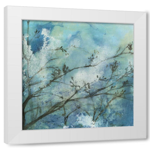 Moonlit Branches I White Modern Wood Framed Art Print by Goldberger, Jennifer