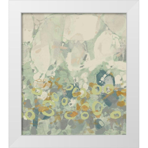 Paint Drops I White Modern Wood Framed Art Print by Goldberger, Jennifer