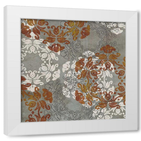 Rosette Profusion IV White Modern Wood Framed Art Print by Goldberger, Jennifer