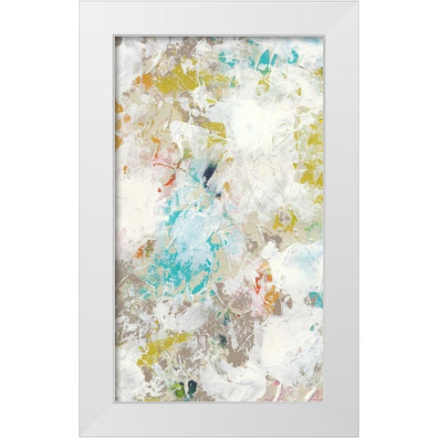 Frost III White Modern Wood Framed Art Print by Vess, June Erica
