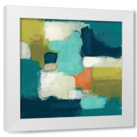 Interlude II White Modern Wood Framed Art Print by Vess, June Erica